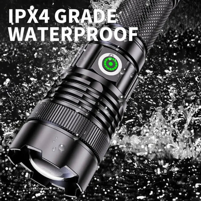 A56 Zoomable Flashlights Waterproof Handheld Rechargeable LED Tactical Flash Light - 4