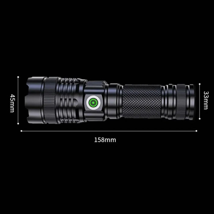 A56 Zoomable Flashlights Waterproof Handheld Rechargeable LED Tactical Flash Light - 7