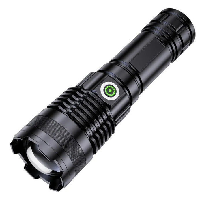 A55 Telescopic Zoom Flashlights USB-C Rechargeable LED Tactical Torch with White Laser Light - 1