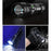 A55 Telescopic Zoom Flashlights USB-C Rechargeable LED Tactical Torch with White Laser Light - 7