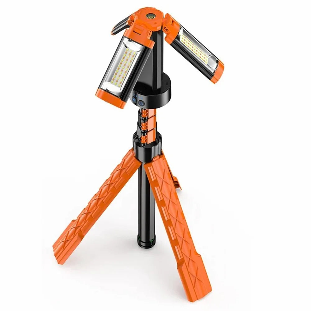 XQZ10 Rechargeable Work Light Water Resistant Camping Lamp with Folding Stand - 1