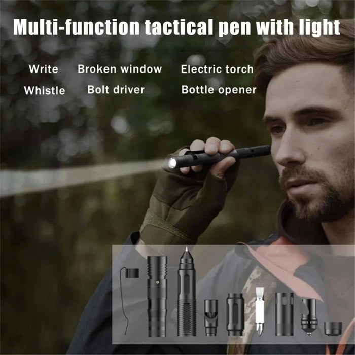 ZSB-03 Window Hammer Flashlight Self-defense Multifunctional Tactical Pen Outdoor Survival Tool - 3