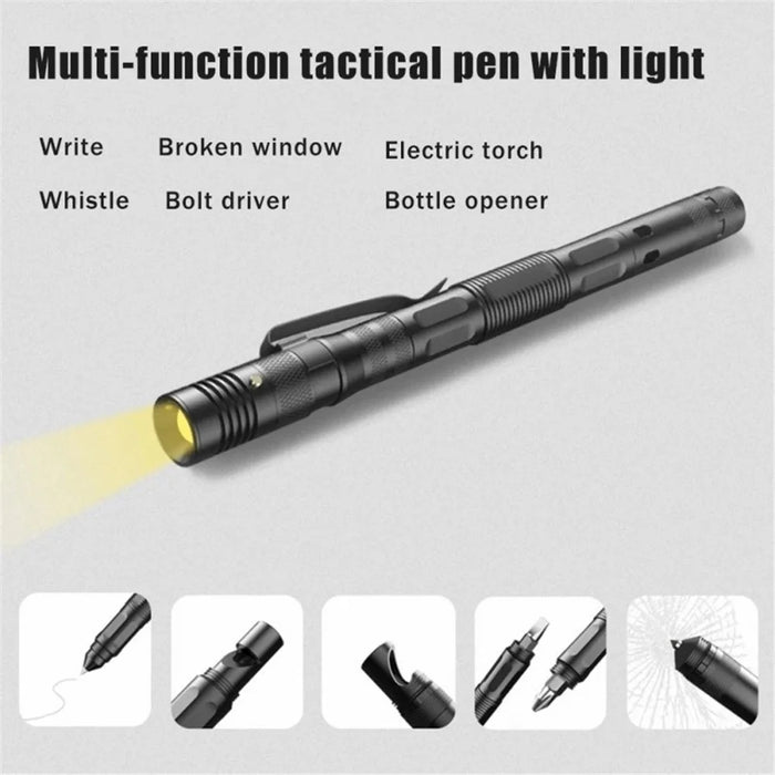 ZSB-03 Window Hammer Flashlight Self-defense Multifunctional Tactical Pen Outdoor Survival Tool - 6