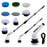 Long Handle Electric Spin Brush Cordless Shower Scrubber with 9 Replacement Heads - White - 1