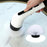 Long Handle Electric Spin Brush Cordless Shower Scrubber with 9 Replacement Heads - White - 5