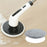 Long Handle Electric Spin Brush Cordless Shower Scrubber with 3 Replacement Heads - White - 7