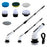 Long Handle Electric Spin Brush Cordless Shower Scrubber with 7 Replacement Heads - White - 1