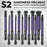 13Pcs / Set 1 / 4 Inch Shank S2 Alloy Steel Hexagonal Ball End Screwdriver Bits with Mini Ratchet Wrench - 2