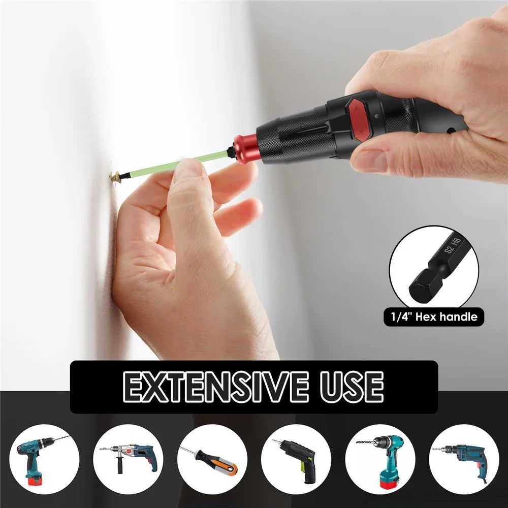 10Pcs Drill Screwdriver Bits Set S2 Alloy Steel 1 / 4 Inch Hex Shank Magnetic Bits Kit - 2