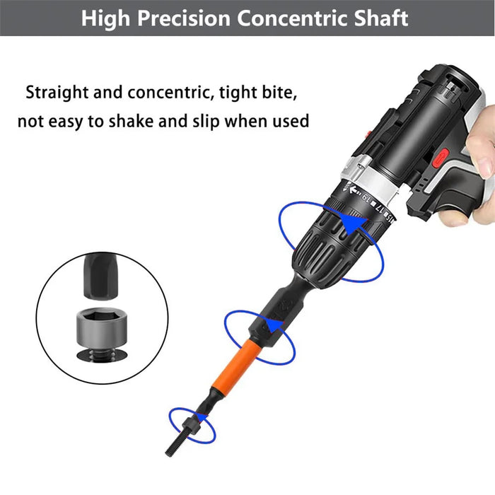 10PCS Hex Screwdriver Bit Set 50mm H1.5 TS2 Steel Magnetic Drill Bit for Screwdrivers Electric Drill - 2