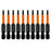 10PCS Hex Screwdriver Bit Set 50mm H2 TS2 Steel Magnetic Drill Bit for Screwdrivers Electric Drill - 1