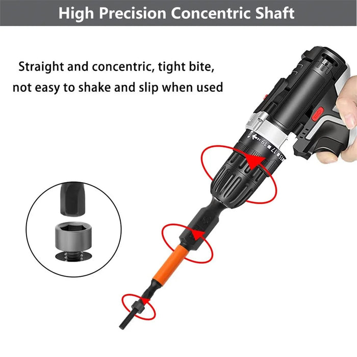 10PCS Hex Screwdriver Bit Set 50mm H5 TS2 Steel Magnetic Drill Bit for Electric Drill Screwdrivers - 4
