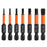 7PCS 50mm Screw Driver Bit Set 1.5mm 2mm 2.5mm 3mm 4mm 5mm 6mm Hex Head Allen Wrench Drill Bit Set - 1