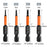7PCS 50mm Screw Driver Bit Set 1.5mm 2mm 2.5mm 3mm 4mm 5mm 6mm Hex Head Allen Wrench Drill Bit Set - 6