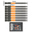 10Pcs / Set 100mm H2.5 Anti-Rust S2 Alloy Steel Magnetic Hex Shank Screwdriver Bits - 6