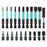21Pcs / Set S2 Alloy Steel 1 / 4 Inch Hex Shank Magnetic Screwdriver Bits Set with Extension Bar for Power Tools - 2