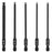 10Pcs / Set H1.5 / 2 / 2.5 / 3 / 4 / 5 / 6 / 8 / 10 Ball Head Hex Shank Magnetic Screwdriver Bits with Mini Ratchet Wrench - 4
