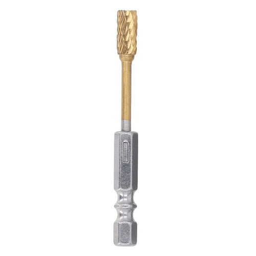 3-A6 1  /  4 Inch Hex Shank Carbide Double Cut Rotary Burr Grinder Bit for Woodworking Carving Polishing - 1