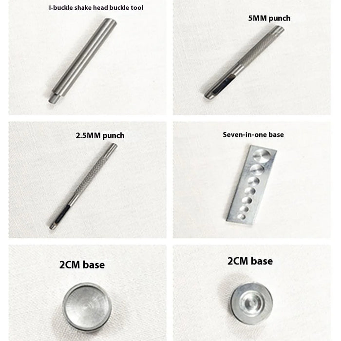 16Pcs / Set DIY Leather Craft Snap Fastener Rivet Metal Installation Tools for Sewing / Punching / Fixing - 5
