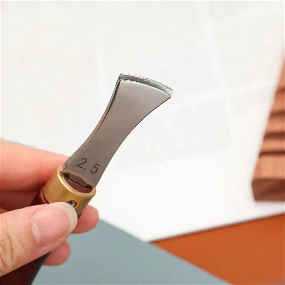 Leather Edge Trimmer DIY Leatherworking Craft Tool with 4 Replaceable Blades - 6