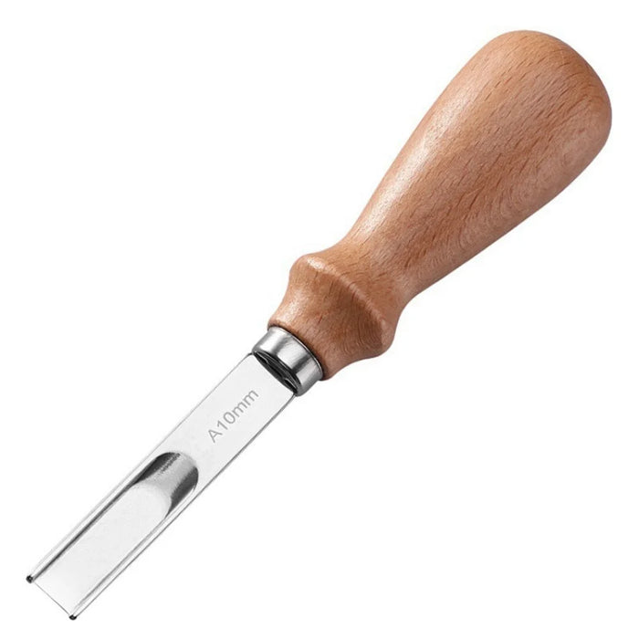 4Pcs / Set 4 / 6 / 8 / 10mm Leather Edge Beveler Skiving Tool Leather Thinning Sander DIY Leathercraft Edge Trimmer - 2