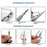 Leather Craft 7 in 1 Steel Groover Edge Beveler Creaser Leatherworking Hand Tool - 6