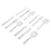 3Pcs DIY Leather Pricking Punch Tool Set 2 / 5 / 10 Tooth Tool Steel Chisel - 2.7mm - 4