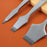 3Pcs DIY Leather Pricking Punch Tool Set 2 / 5 / 10 Tooth Tool Steel Chisel - 2.7mm - 7