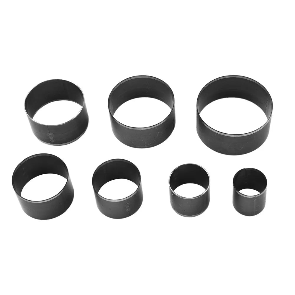 7Pcs 20-50mm DIY Leather Crafting Steel Round Hole Die Punch Set Belt End Cutter - 2