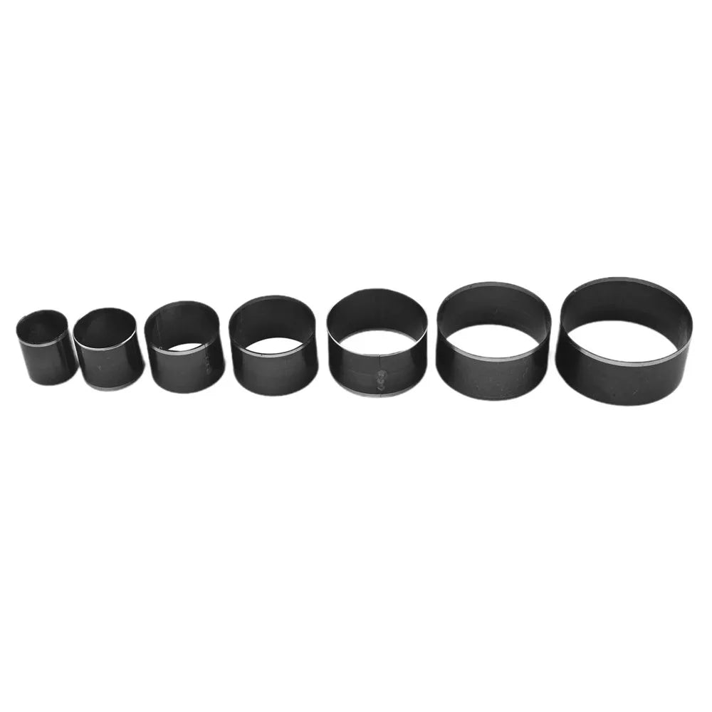 7Pcs 20-50mm DIY Leather Crafting Steel Round Hole Die Punch Set Belt End Cutter - 4