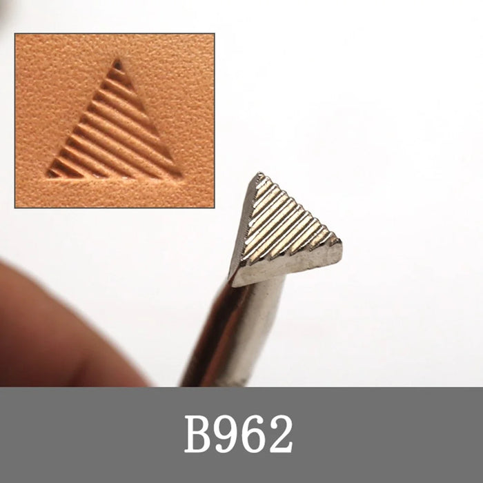 15Pcs / Set DIY Leather Stamping Tools Stainless Steel Leather Craft Carving Embossing Tool Kit - 3