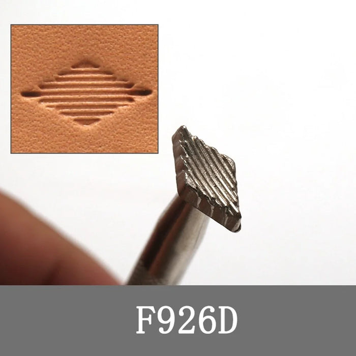 15Pcs / Set DIY Leather Stamping Tools Stainless Steel Leather Craft Carving Embossing Tool Kit - 5