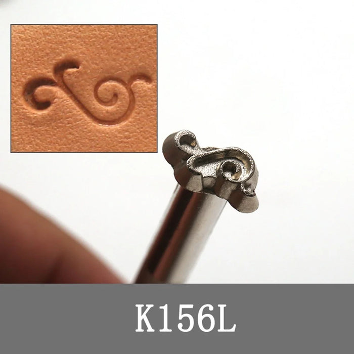 15Pcs / Set DIY Leather Stamping Tools Stainless Steel Leather Craft Carving Embossing Tool Kit - 7