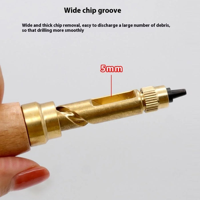 Automatic Belt Punch with 6 Interchangeable Heads DIY Leather Hole Rotary Puncher Tool - 5