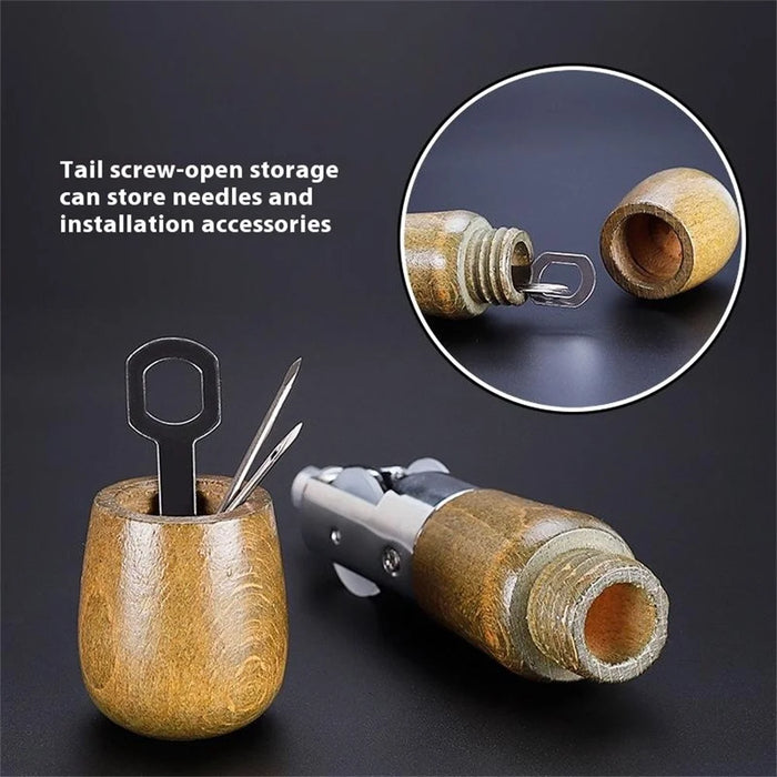 Leather Stitching Tool DIY Leathercraft Saddles Canvas Shoes Sewing Kit with Needles and Line - 2
