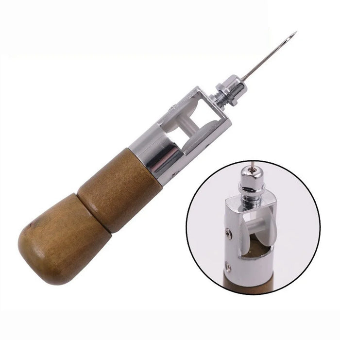 Leather Stitching Tool DIY Leathercraft Saddles Canvas Shoes Sewing Kit with Needles and Line - 4