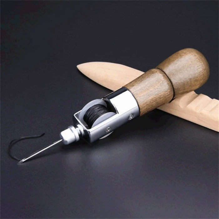 Leather Stitching Tool DIY Leathercraft Saddles Canvas Shoes Sewing Kit with Needles and Line - 5
