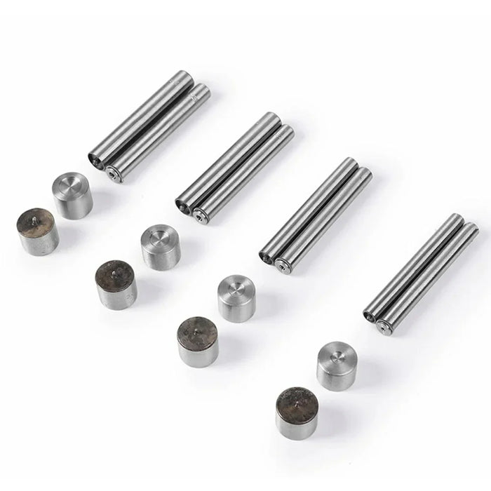 4Pcs Hand Press Snap Button Installation Tool Set for 8mm / 10mm / 12mm / 15mm Snaps - 1