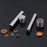 4Pcs Hand Press Snap Button Installation Tool Set for 8mm / 10mm / 12mm / 15mm Snaps - 4