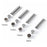 4Pcs Hand Press Snap Button Installation Tool Set for 8mm / 10mm / 12mm / 15mm Snaps - 6