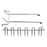 4 Storage Boxes with 80 Pegboard Hooks Multipurpose Wall Mount Organizer Tool Hanger Kit - 7
