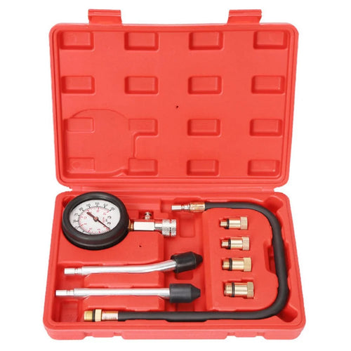 Car Motorcycle Engine Cylinder Compression Tester Gauge Kit Professional Diagnostic Tool - 1