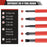 13Pcs Phillips Flathead Insulated Screwdriver Set High Voltage Electrician Tool Kit with Storage Case - 3