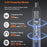 52 in 1 Electric Precision Screwdriver Set 5-Gear Adjustable LED Light Magnetic Bits Tool Kit for Electronics Repair - 6