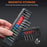 52 in 1 Electric Precision Screwdriver Set 5-Gear Adjustable LED Light Magnetic Bits Tool Kit for Electronics Repair - 7