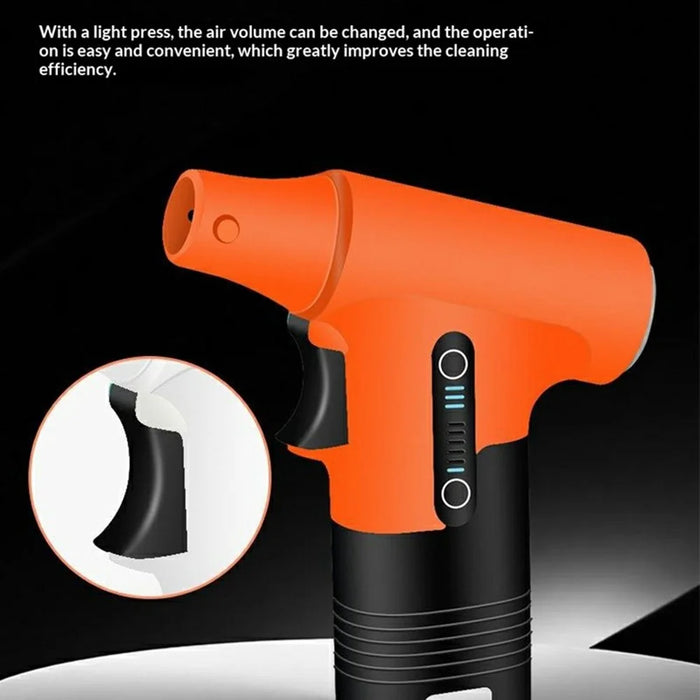 Handheld Turbo Fan Portable High-Speed Blower / Vacuum Cleaner Multi-Function for Car  /  Home  /  Outdoor - Grey - 3