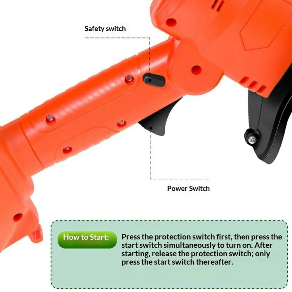 W02 235RPM Lithium-Electric Tiller Handheld Hoe Cordless Weeder for Home Garden Bonsai Soil Loosening with 2 Batteries - 5