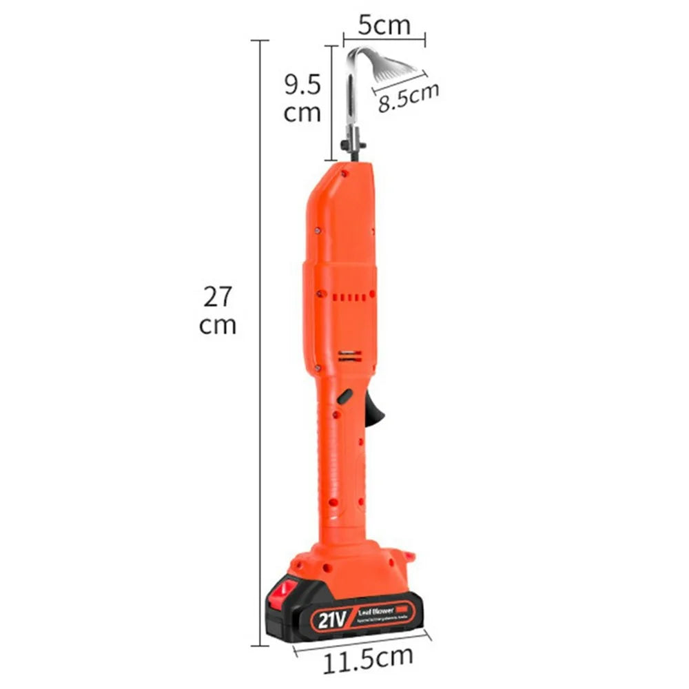 W02 235RPM Lithium-Electric Tiller Handheld Hoe Cordless Weeder for Home Garden Bonsai Soil Loosening with 2 Batteries - 6