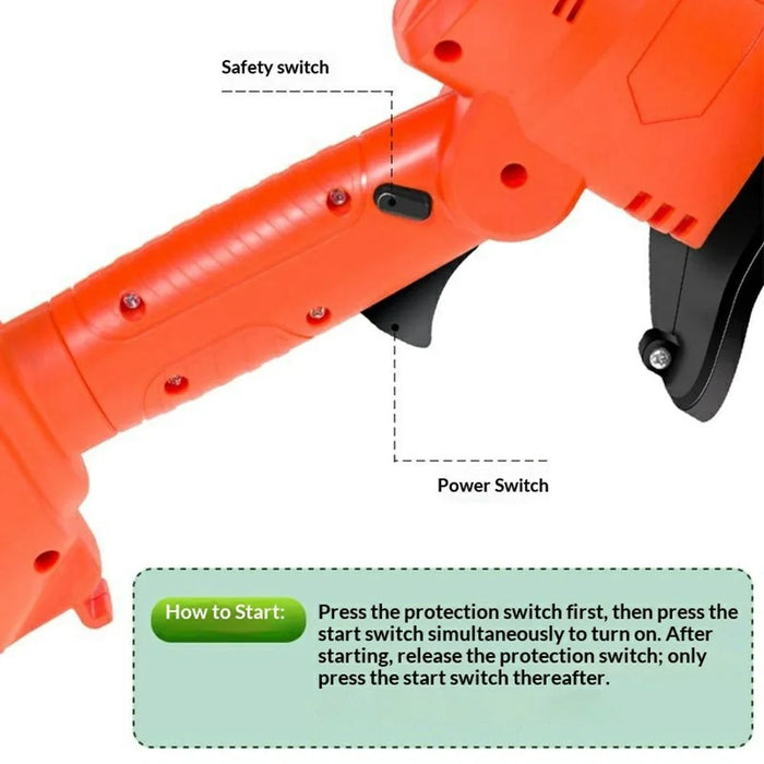 W01 235RPM Cordless Mini Cultivator 10cm Tilling Depth  /  Width Lithium-Electric Tiller Handheld Hoe for Gardening with 2 Batteries - 5