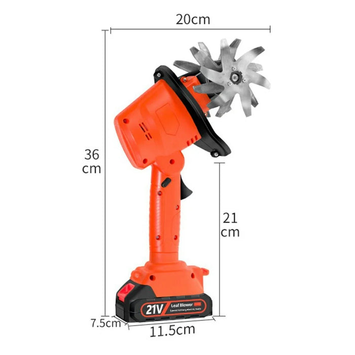 W01 235RPM Cordless Mini Cultivator 10cm Tilling Depth  /  Width Lithium-Electric Tiller Handheld Hoe for Gardening with 2 Batteries - 7